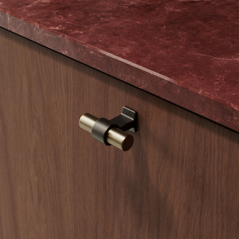 23/30 - Marron antique/Laiton brossé fin