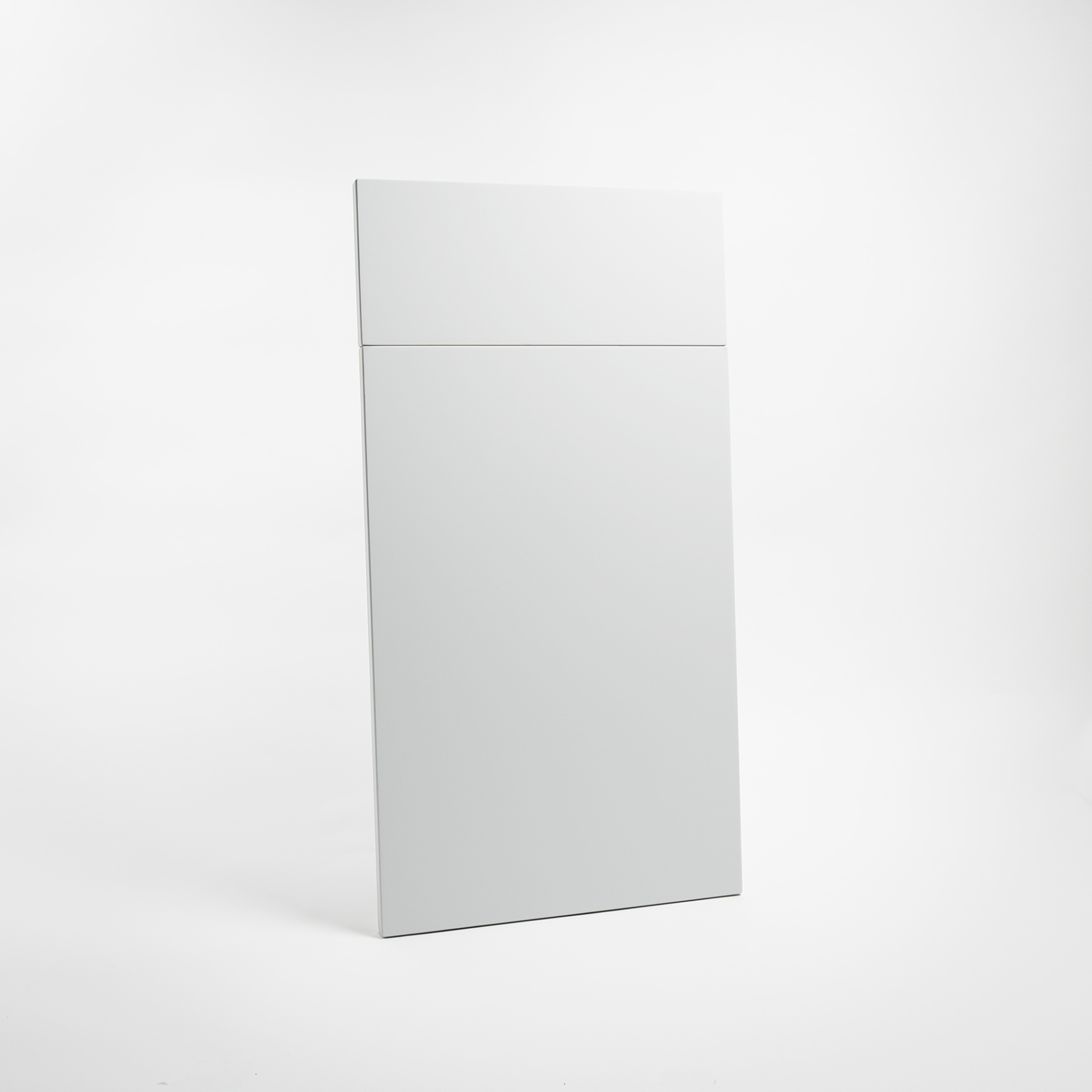 Porte cuisine anti-trace de doigts sur-mesure, polymère mat, design épuré et moderne - Blanc Anti-trace