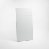 Porte cuisine anti-trace de doigts sur-mesure, polymère mat, design épuré et moderne - Blanc Anti-trace