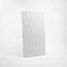 Façade de cuisine moulurée ondulée sur-mesure mate, polymère anti-trace de doigts au design contemporain