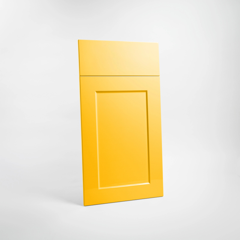 Porte cuisine Bergen laquée sur-mesure - Cadre simple avec +181 RAL