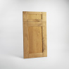 Porte de cuisine en bois véritable sur-mesure, façade à cadre en placage bois massif premium